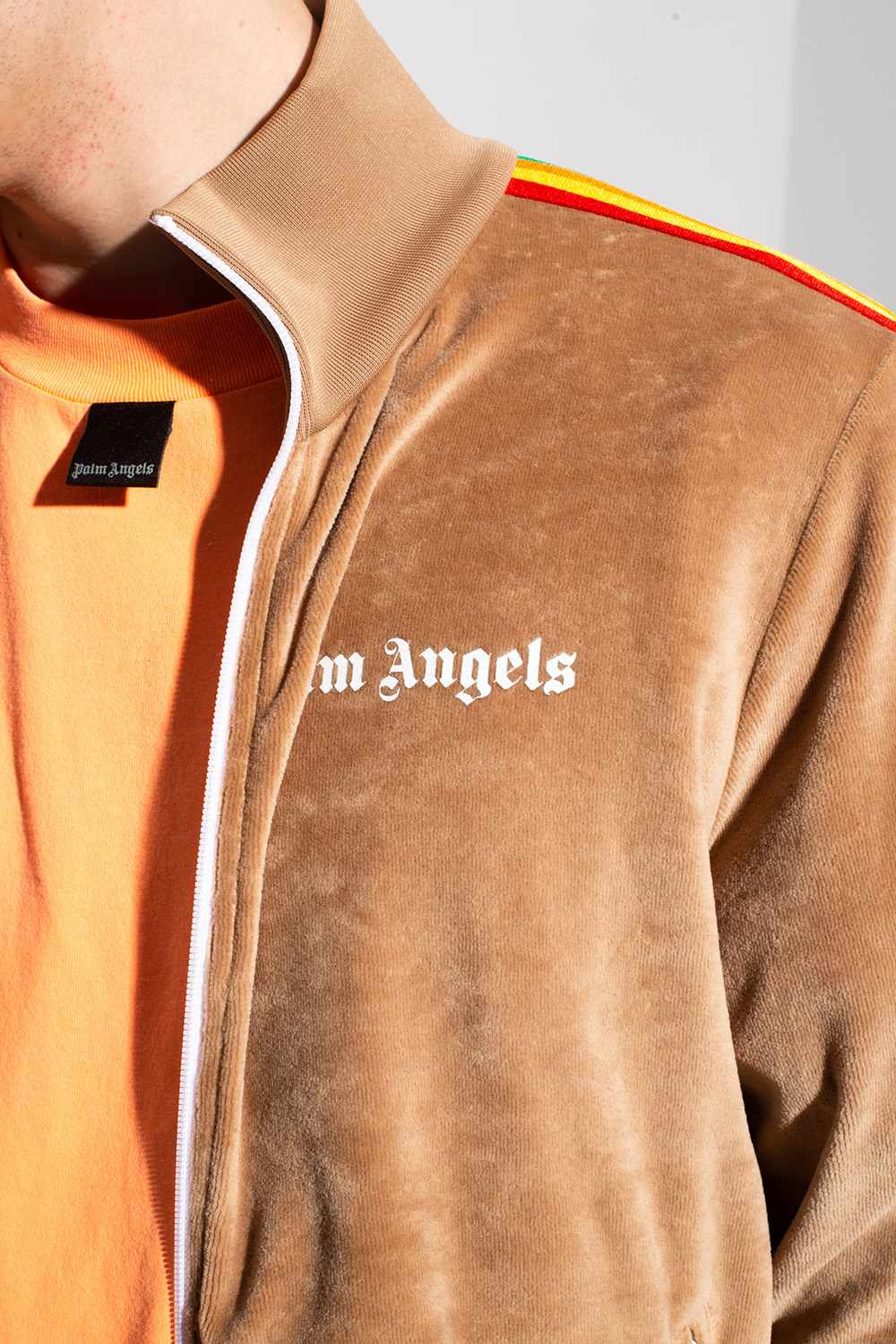Palm Angels Velour track jacket
