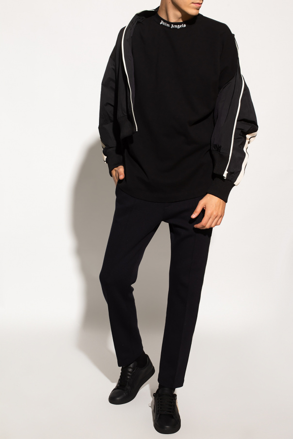 Tracksuit with Contrast Striped Panels