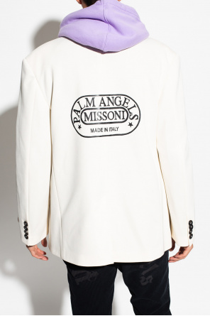 Palm Angels T-shirt Santabo Noir Imprimé