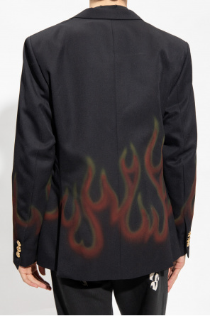 Palm Angels Blazer with flames Sportswear