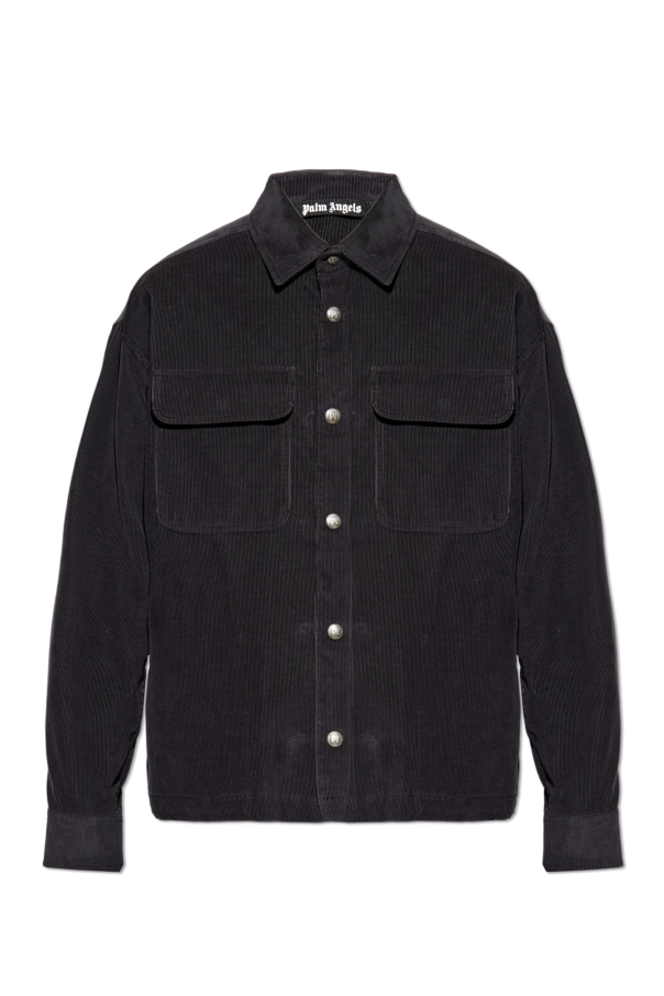 Corduroy shirt with pockets od Palm Angels