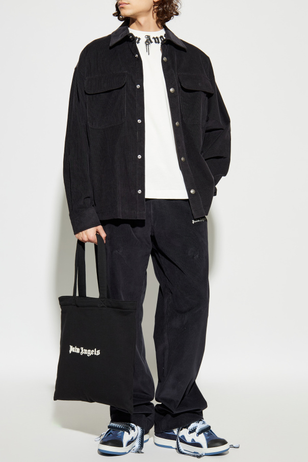 Palm Angels Corduroy shirt with pockets