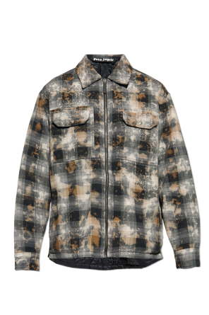 Chaqueta acolchada con estampado de cuadros