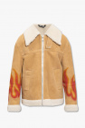 Versace graphic-print fleece jacket