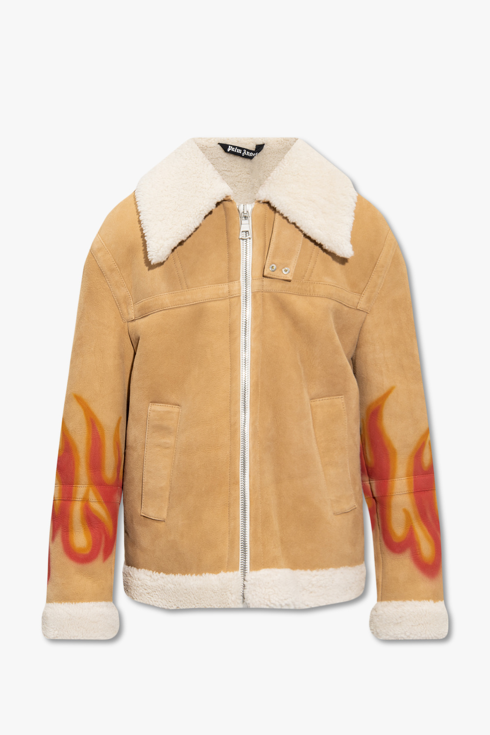 Palm Angels Printed shearling jacket