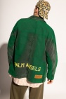 Palm Angels GREEN Printed denim jacket
