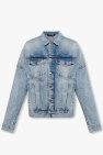 Palm Angels BLUE Denim jacket with logo