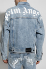 Palm Angels BLUE Denim jacket with logo