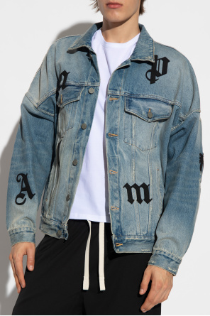 Palm Angels Denim jacket with patches
