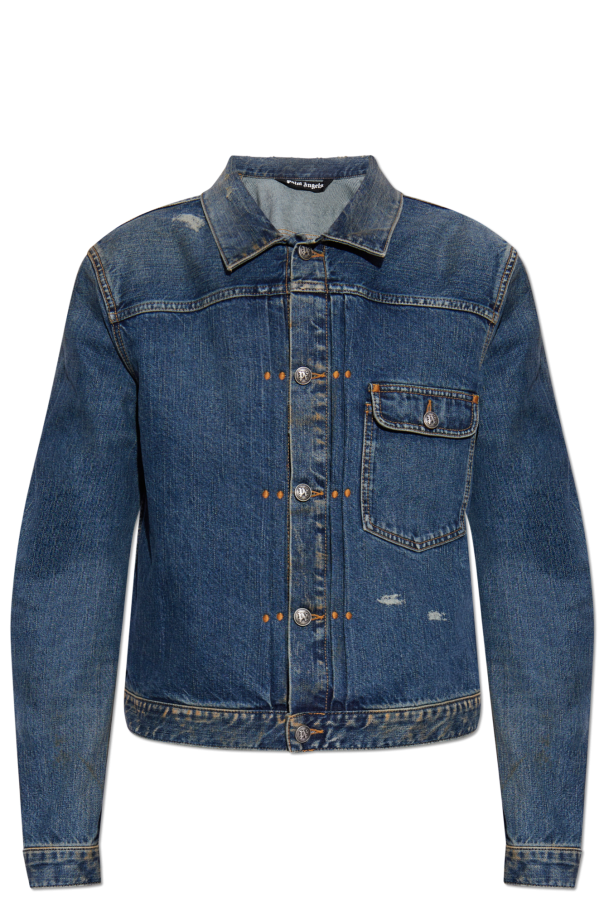Palm Angels Chaqueta vaquera con efecto vintage