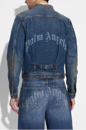 Palm Angels Chaqueta vaquera con efecto vintage