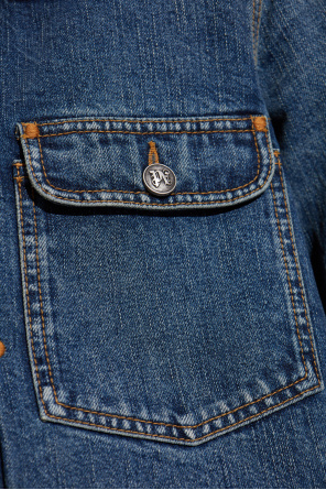 Palm Angels Chaqueta vaquera con efecto vintage