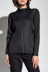 Pleats Please Issey Miyake Sweatshirt with standing collar