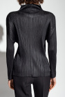Pleats Please Issey Miyake Sweatshirt with standing collar
