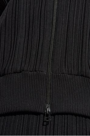 Pleats Please Issey Miyake Pleated zip-up sweatshirt