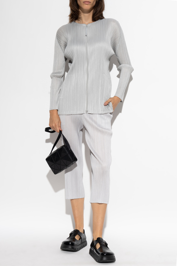 Pleats Please Issey Miyake Cárdigan plisado