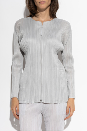 Pleats Please Issey Miyake Cárdigan plisado