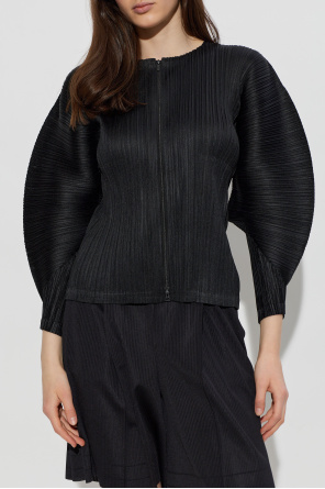Pleats Please Issey Miyake Pleated cardigan