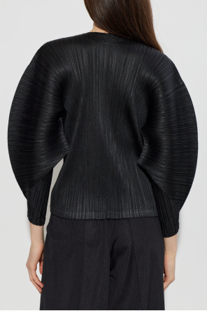 Pleats Please Issey Miyake Pleated cardigan
