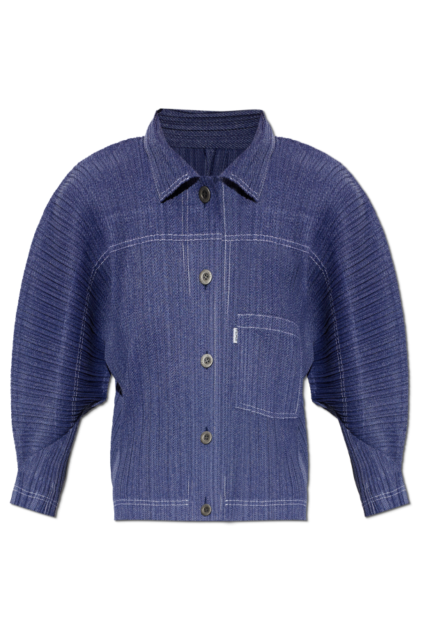 Pleated jacket with pocket od Pleats Please Issey Miyake