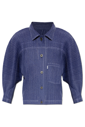 Pleated jacket with pocket