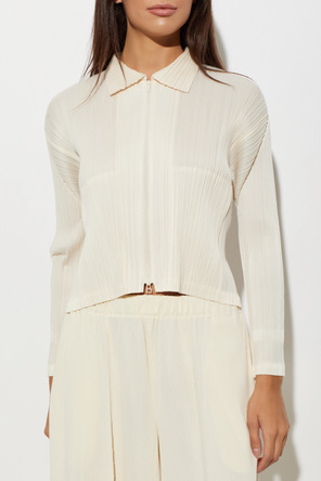Pleats Please Issey Miyake Плисиран кардиган