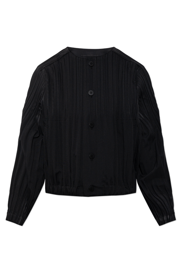 Pleats Please Issey Miyake Plissierte Jacke