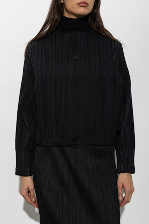 Pleats Please Issey Miyake Plissierte Jacke