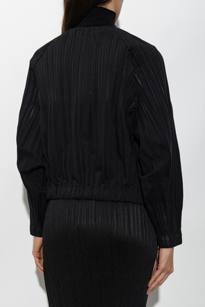 Pleats Please Issey Miyake Plissierte Jacke
