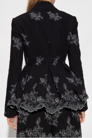 Erdem ‘Marlene’ blazer with floral motif
