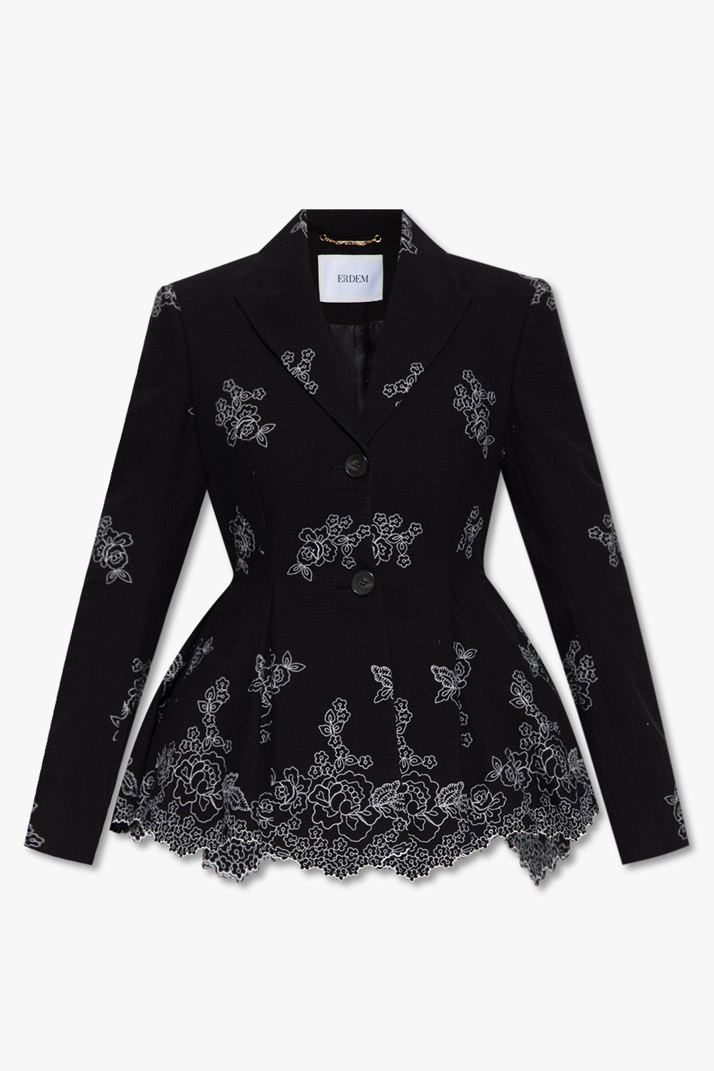 Erdem ‘Marlene’ blazer with floral motif