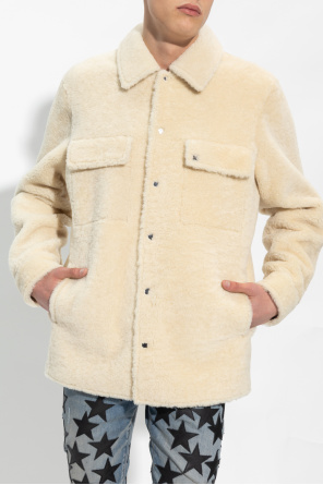 Amiri Shearling cargo-pocket jacket