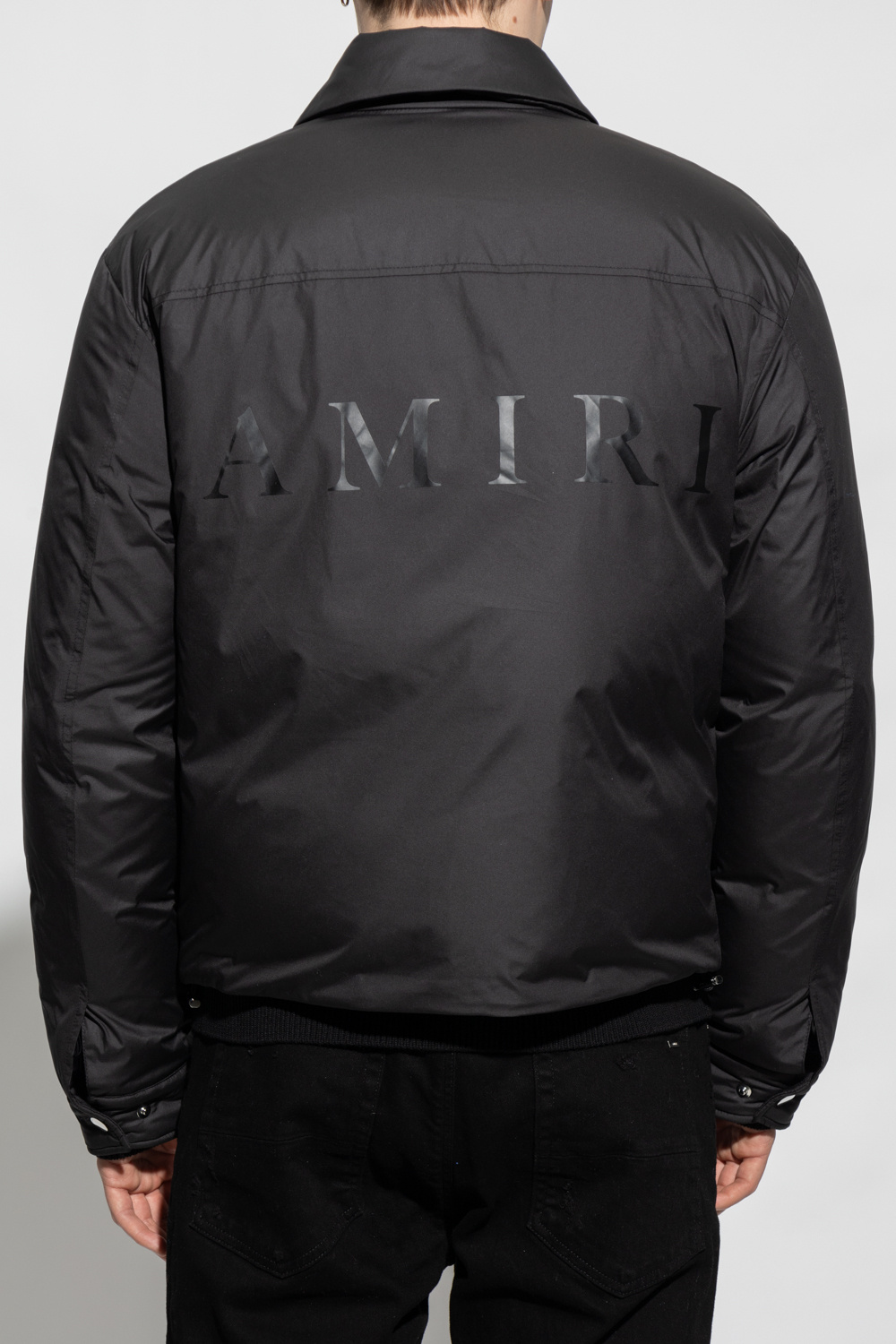 Amiri Down jacket zipped with logo