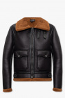 A.P.C. BLACK ‘Psagz’ cropped shearling coat