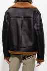 A.P.C. BLACK ‘Psagz’ cropped shearling coat