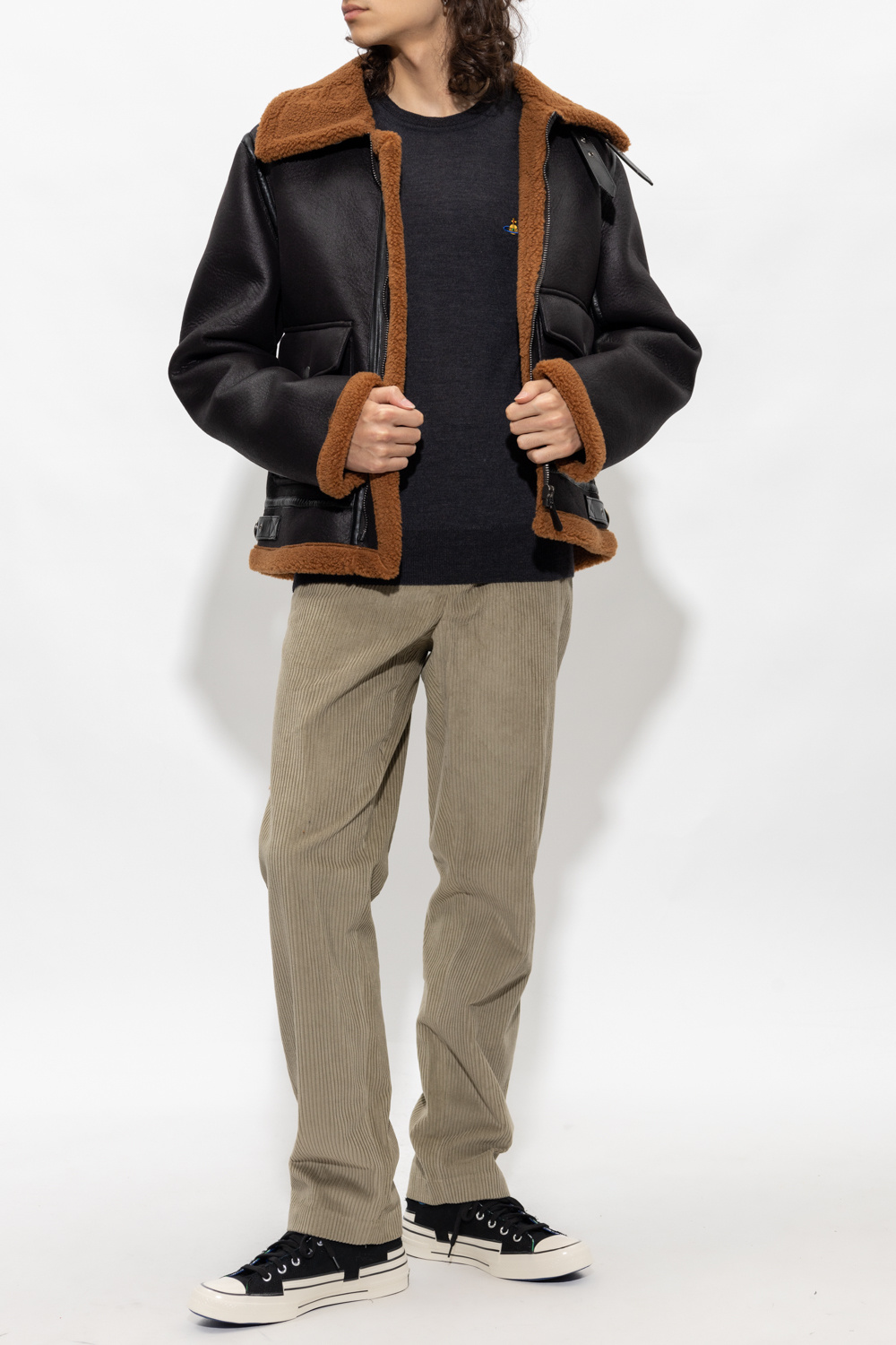 A.P.C. ‘Psagz’ cropped shearling coat