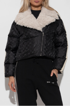 Palm Angels Kurze Jacke mit Kunstfell