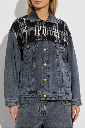 Palm Angels Denim jacket with logo