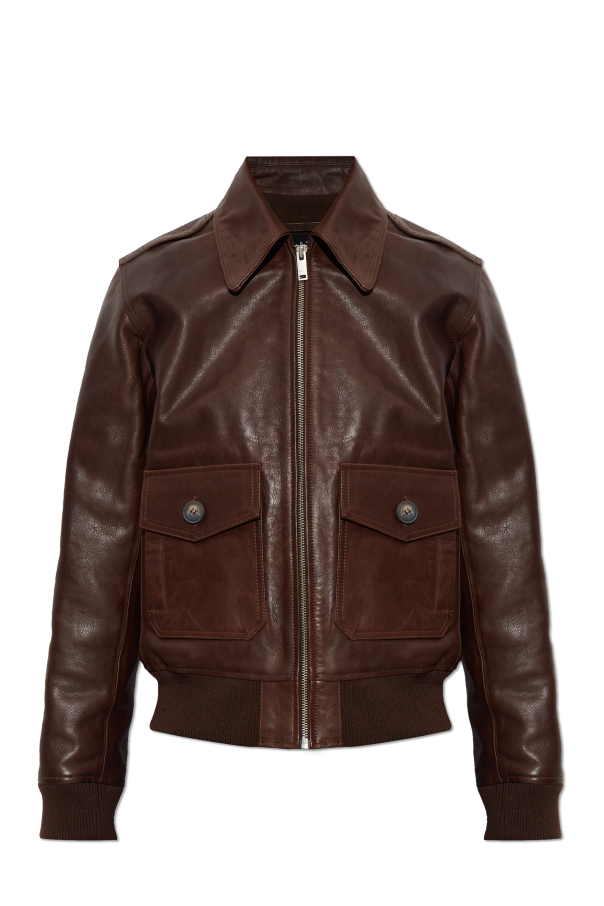 Leather jacket od A.P.C.