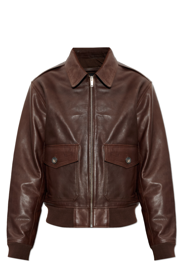 Leather jacket od A.P.C.