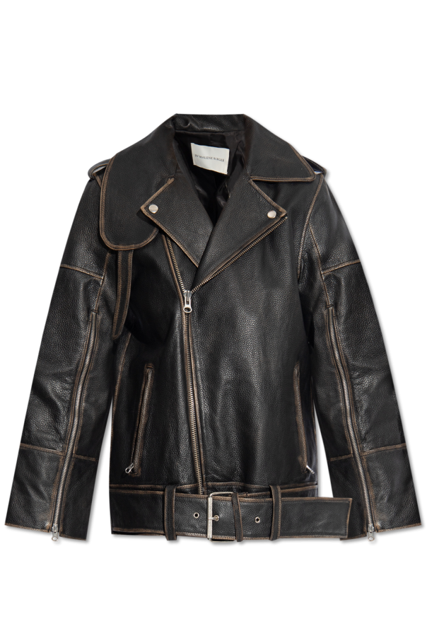 ‘Beatrisse’ leather jacket od By Malene Birger