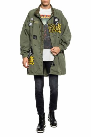 Oversize' parka with patches od R13