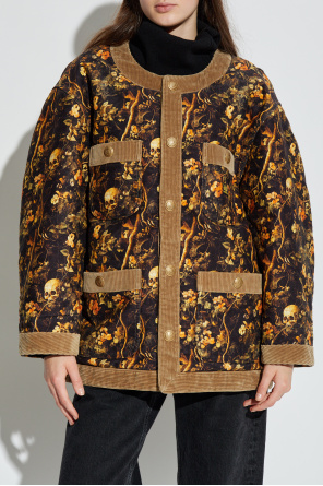 R13 Jacke mit Blumenmuster