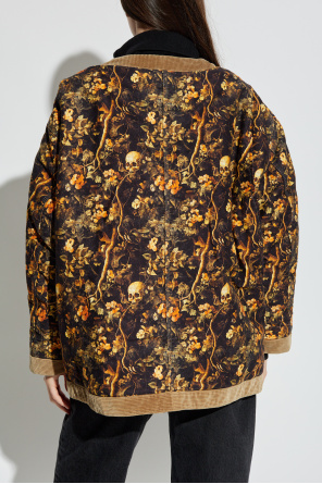 R13 Jacke mit Blumenmuster