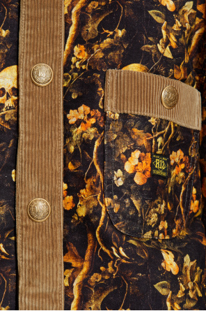 R13 Jacke mit Blumenmuster