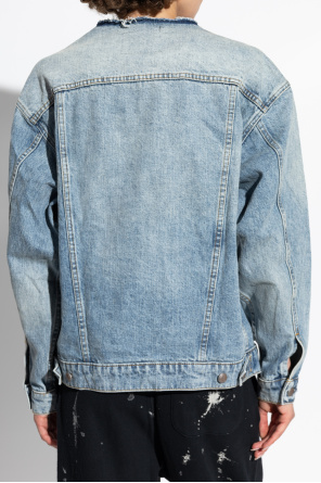 R13 Denim jacket with vintage effect