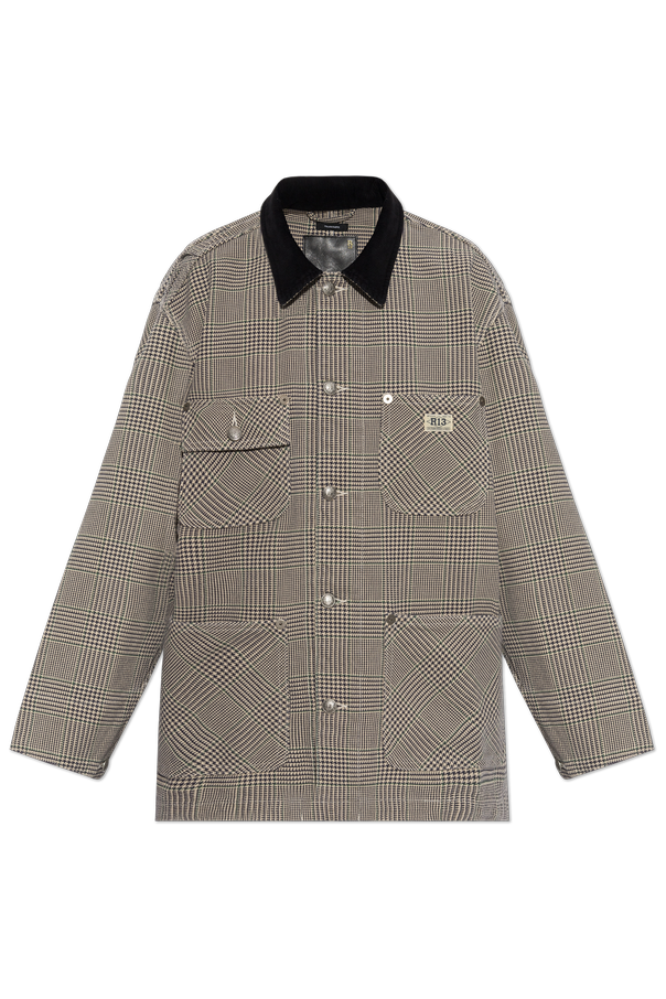 Cotton jacket with an appliquéd logo od R13