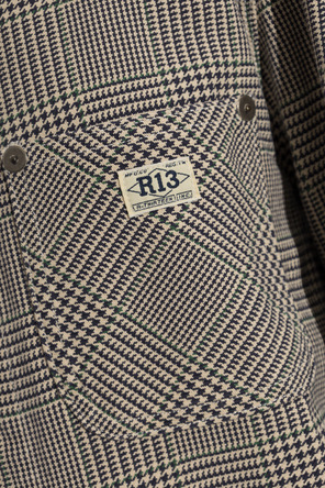 R13 Bavlnená bunda s našitým logom