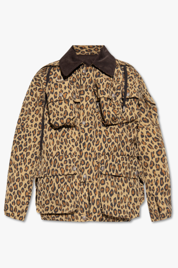 R13 Jacket with animal motif