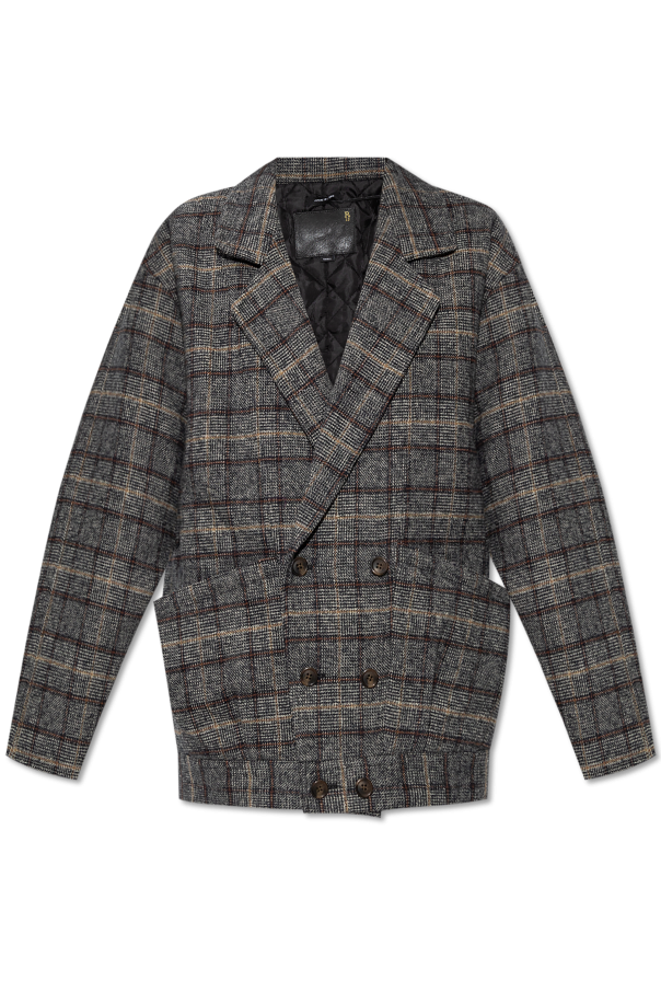 R13 Jacket with check pattern